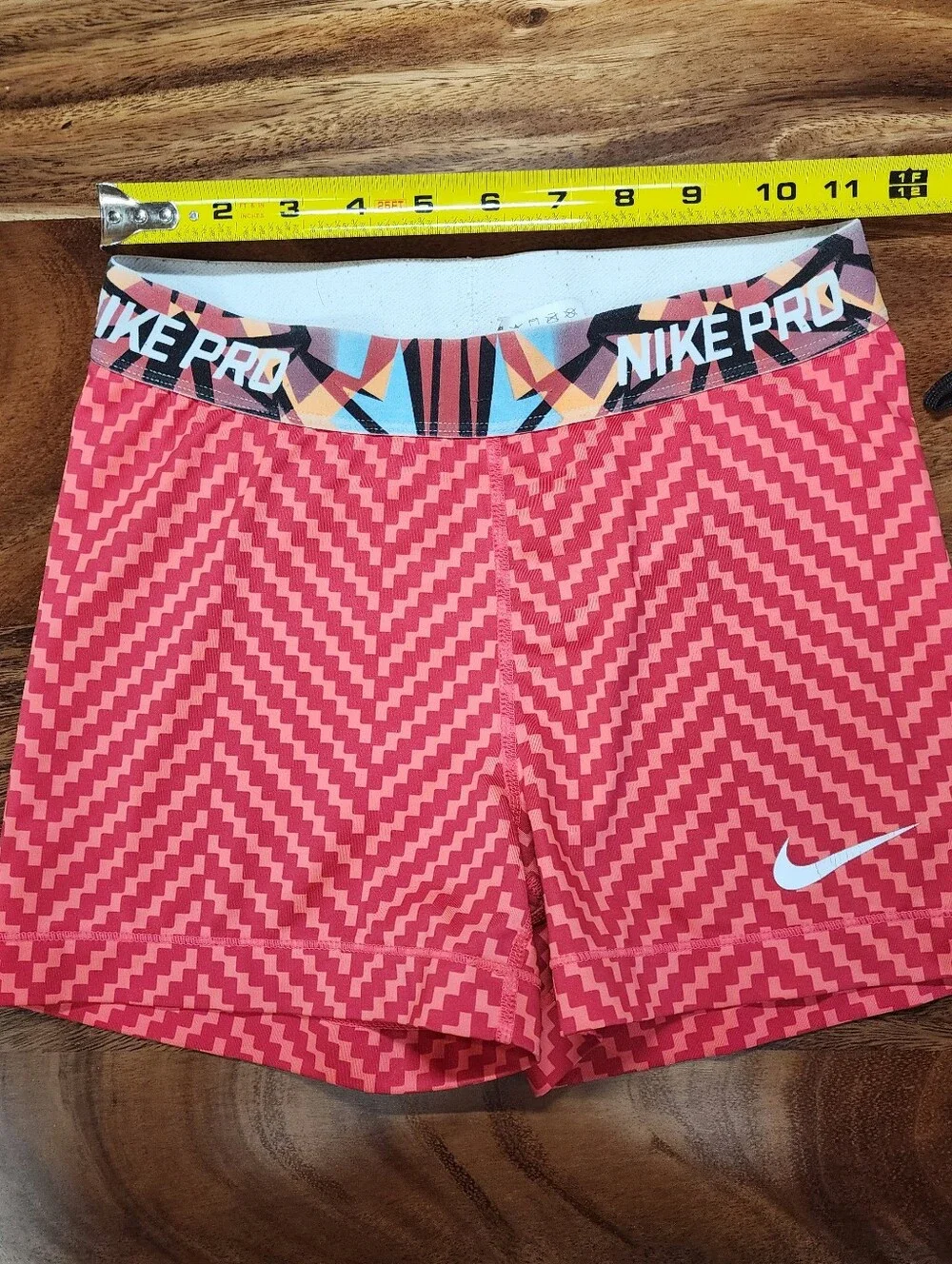 Nike Pro Pink Geo Print Compression Shorts